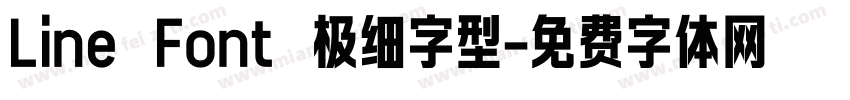 Line Font 极细字型字体转换